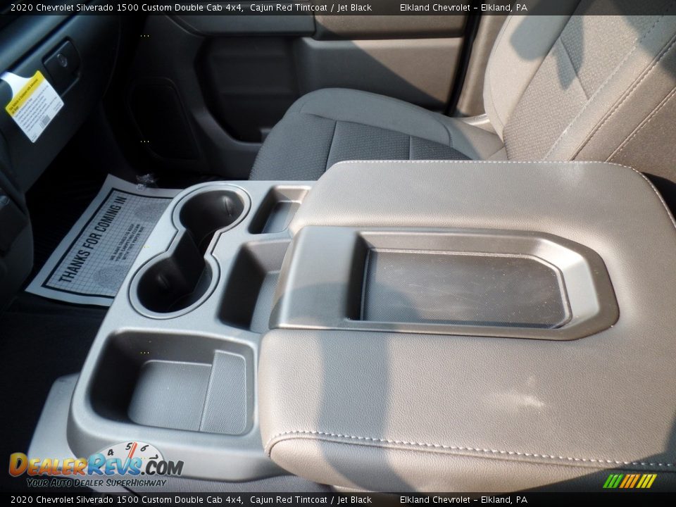 2020 Chevrolet Silverado 1500 Custom Double Cab 4x4 Cajun Red Tintcoat / Jet Black Photo #32