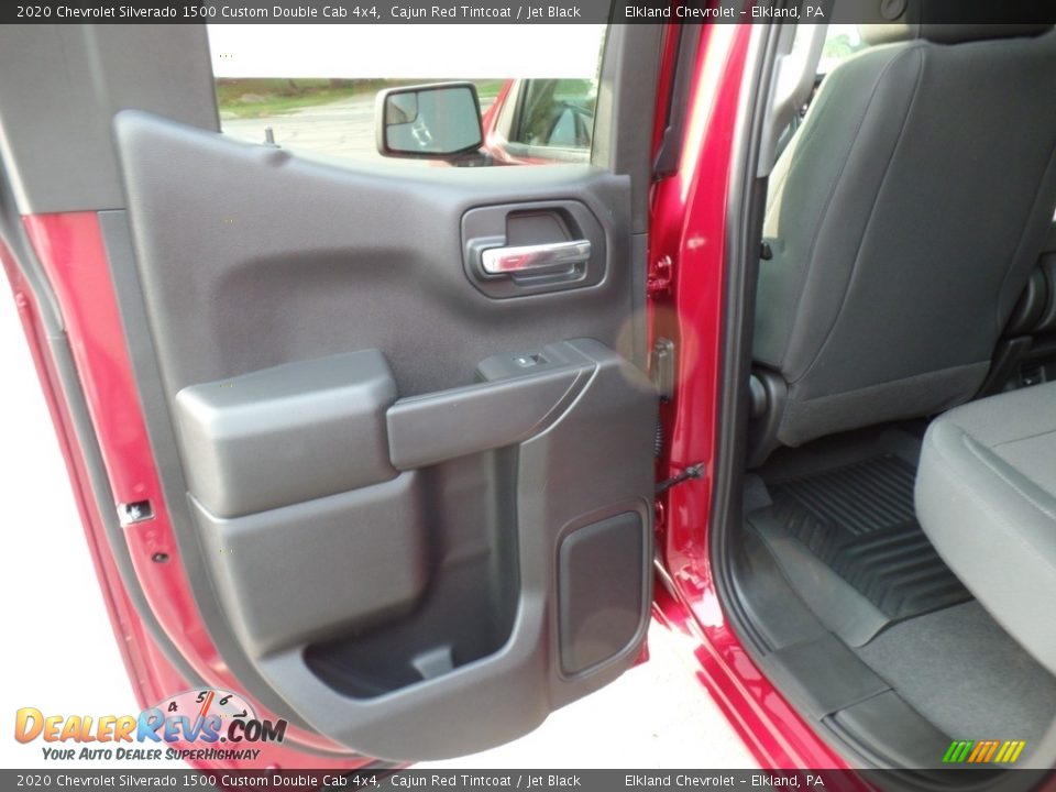 2020 Chevrolet Silverado 1500 Custom Double Cab 4x4 Cajun Red Tintcoat / Jet Black Photo #35