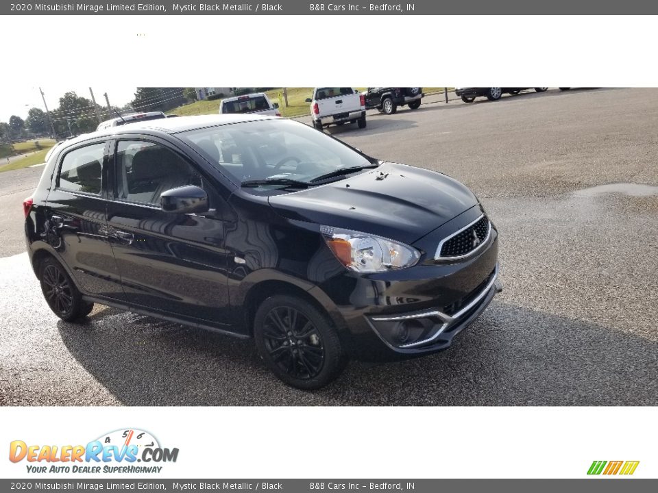 2020 Mitsubishi Mirage Limited Edition Mystic Black Metallic / Black Photo #7