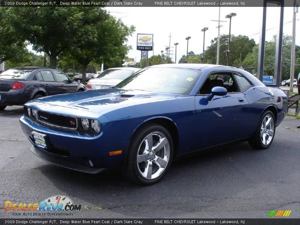2009 Dodge Challenger R/T Deep Water Blue Pearl Coat / Dark Slate Gray Photo #1