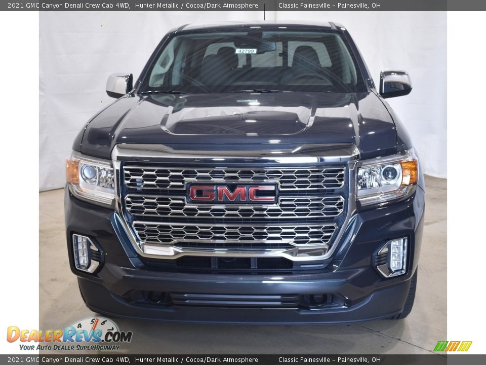 2021 GMC Canyon Denali Crew Cab 4WD Hunter Metallic / Cocoa/Dark Atmosphere Photo #4