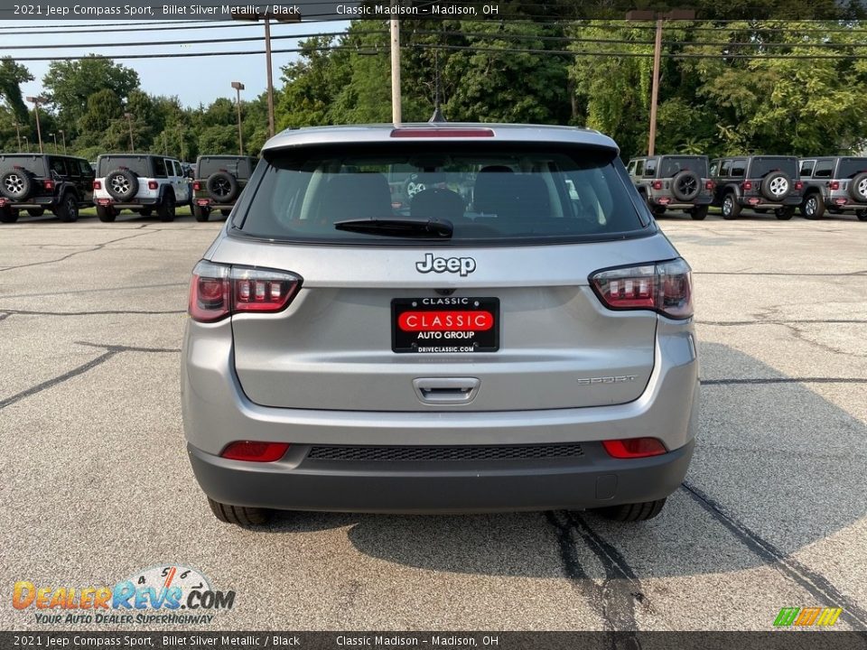 2021 Jeep Compass Sport Billet Silver Metallic / Black Photo #5