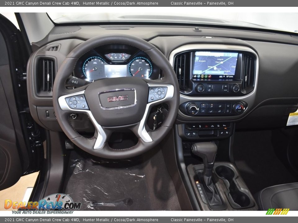 Dashboard of 2021 GMC Canyon Denali Crew Cab 4WD Photo #10