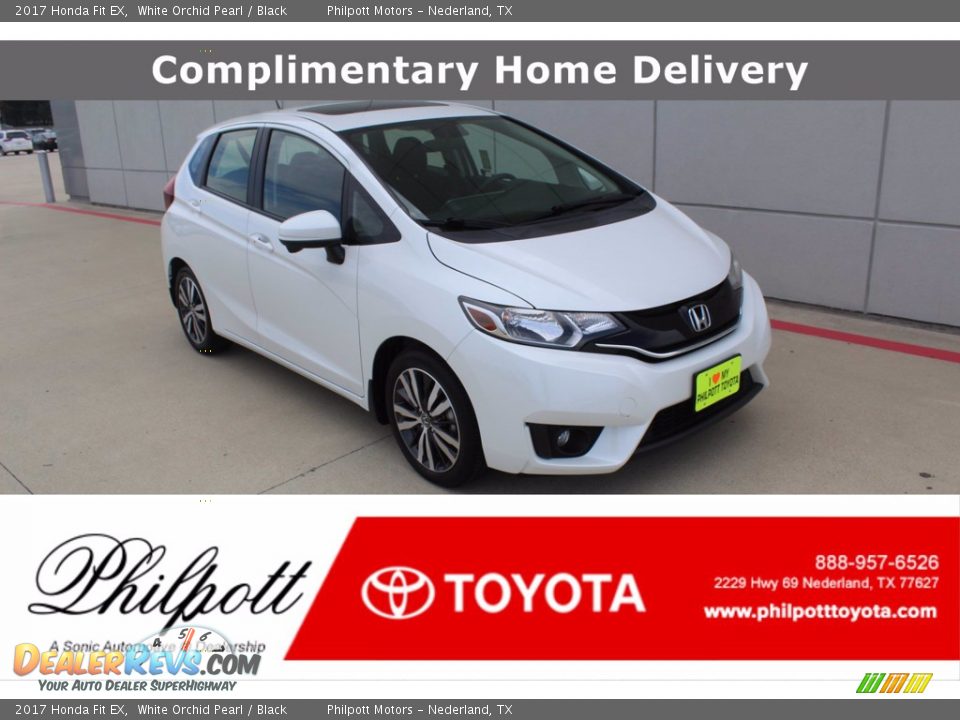2017 Honda Fit EX White Orchid Pearl / Black Photo #1