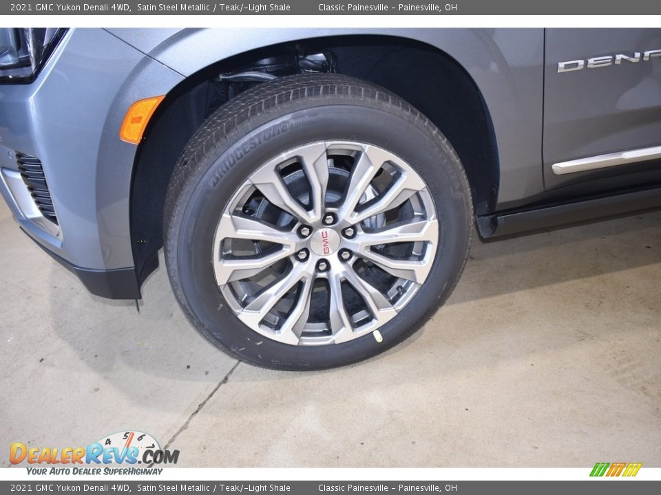 2021 GMC Yukon Denali 4WD Satin Steel Metallic / Teak/­Light Shale Photo #5