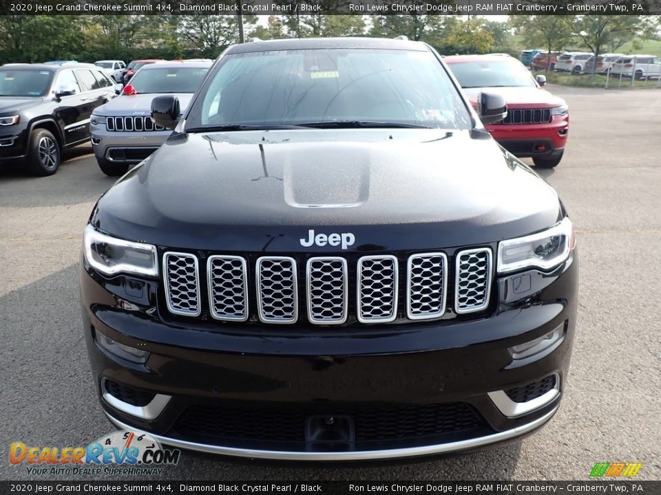 2020 Jeep Grand Cherokee Summit 4x4 Diamond Black Crystal Pearl / Black Photo #2
