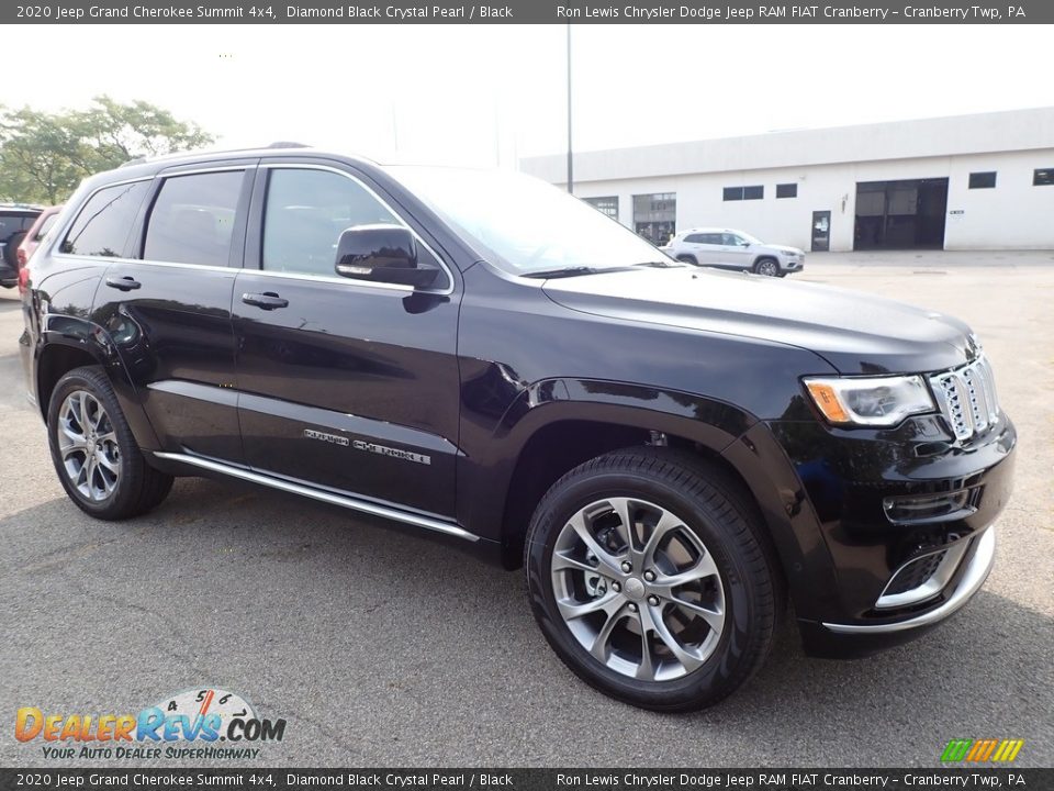 Diamond Black Crystal Pearl 2020 Jeep Grand Cherokee Summit 4x4 Photo #3