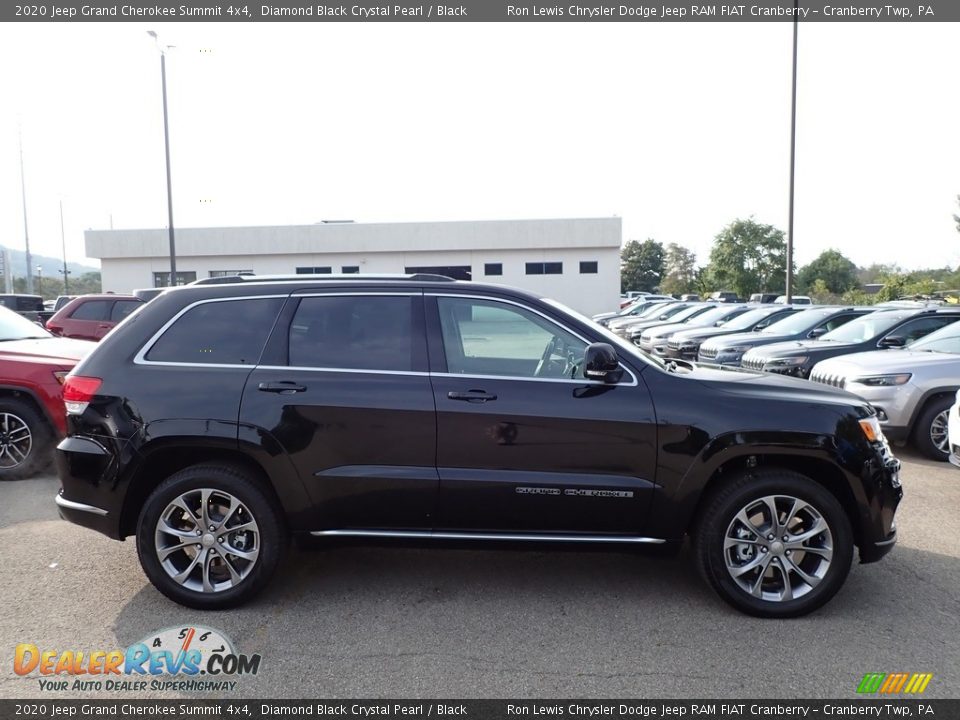 Diamond Black Crystal Pearl 2020 Jeep Grand Cherokee Summit 4x4 Photo #4