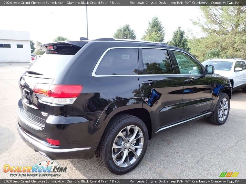 2020 Jeep Grand Cherokee Summit 4x4 Diamond Black Crystal Pearl / Black Photo #5