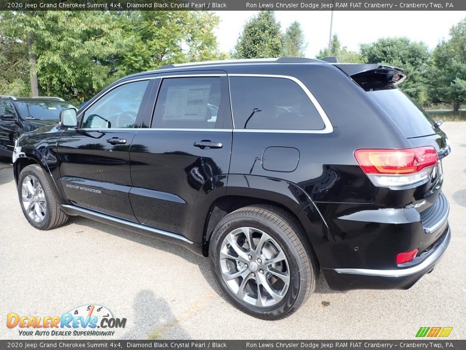 2020 Jeep Grand Cherokee Summit 4x4 Diamond Black Crystal Pearl / Black Photo #8