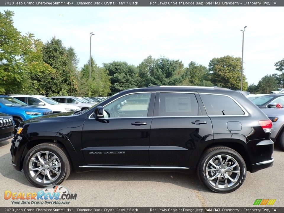 Diamond Black Crystal Pearl 2020 Jeep Grand Cherokee Summit 4x4 Photo #9