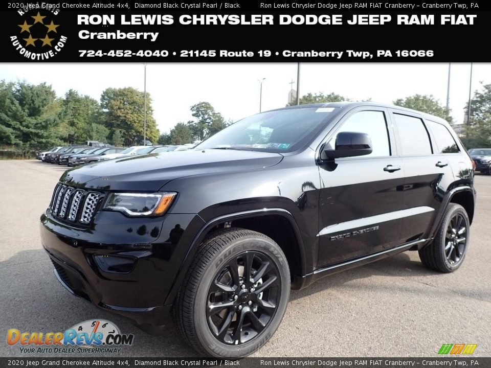 2020 Jeep Grand Cherokee Altitude 4x4 Diamond Black Crystal Pearl / Black Photo #1