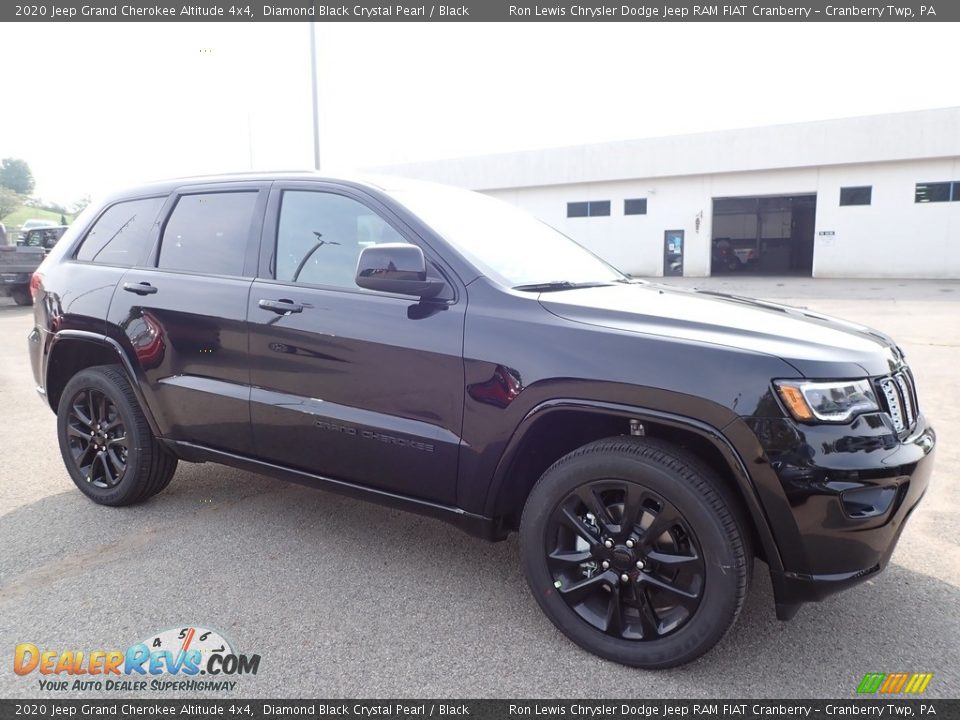 2020 Jeep Grand Cherokee Altitude 4x4 Diamond Black Crystal Pearl / Black Photo #3