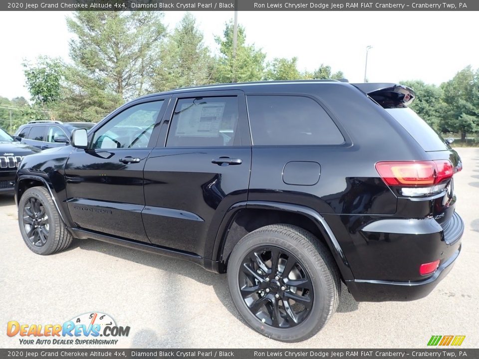2020 Jeep Grand Cherokee Altitude 4x4 Diamond Black Crystal Pearl / Black Photo #8