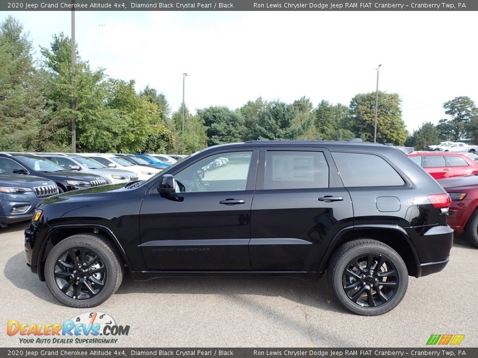 2020 Jeep Grand Cherokee Altitude 4x4 Diamond Black Crystal Pearl / Black Photo #9