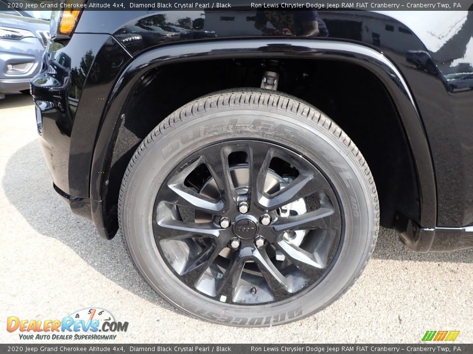 2020 Jeep Grand Cherokee Altitude 4x4 Diamond Black Crystal Pearl / Black Photo #10