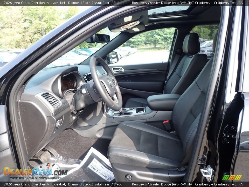 2020 Jeep Grand Cherokee Altitude 4x4 Diamond Black Crystal Pearl / Black Photo #14