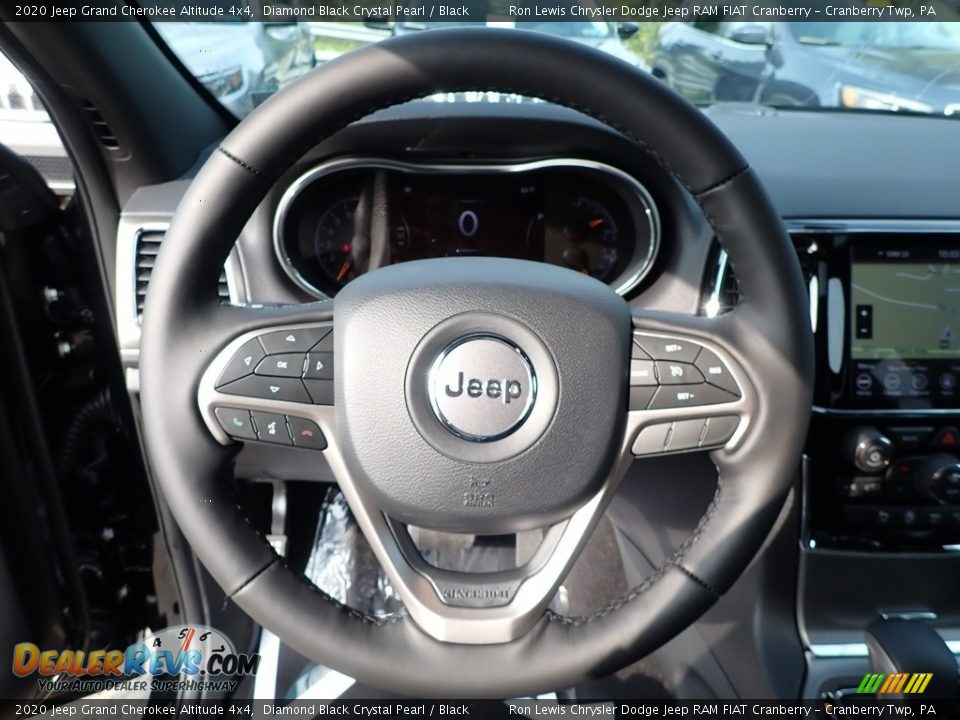 2020 Jeep Grand Cherokee Altitude 4x4 Diamond Black Crystal Pearl / Black Photo #18