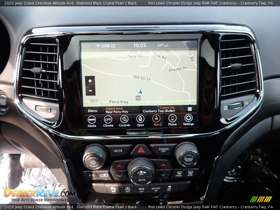 2020 Jeep Grand Cherokee Altitude 4x4 Diamond Black Crystal Pearl / Black Photo #19