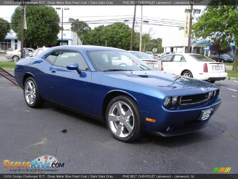 2009 Dodge Challenger R/T Deep Water Blue Pearl Coat / Dark Slate Gray Photo #2