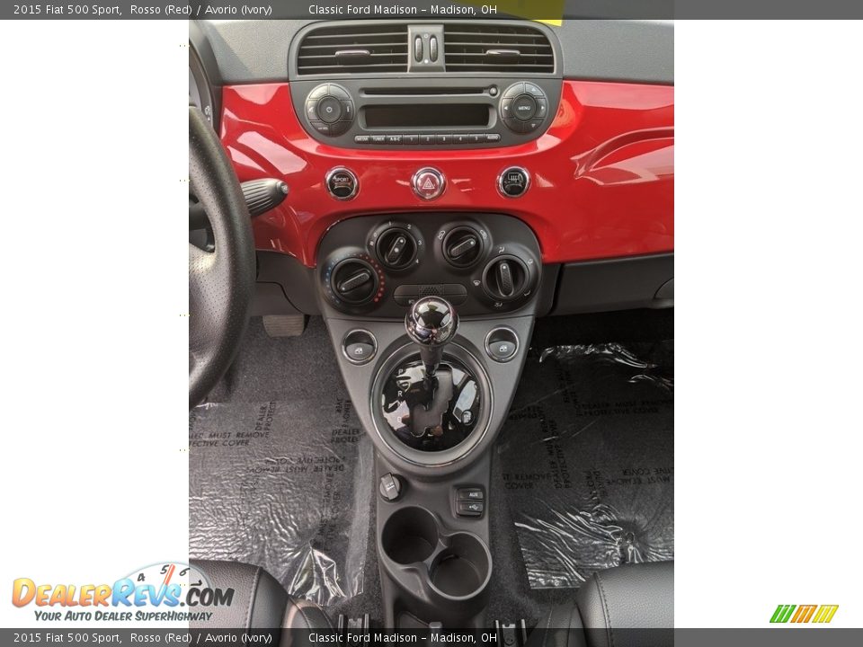 2015 Fiat 500 Sport Rosso (Red) / Avorio (Ivory) Photo #10