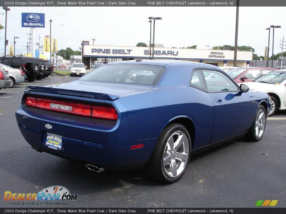 2009 Dodge Challenger R/T Deep Water Blue Pearl Coat / Dark Slate Gray Photo #3