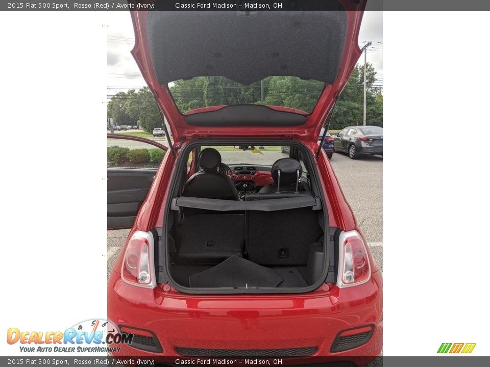 2015 Fiat 500 Sport Rosso (Red) / Avorio (Ivory) Photo #12