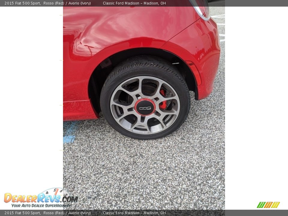 2015 Fiat 500 Sport Rosso (Red) / Avorio (Ivory) Photo #13