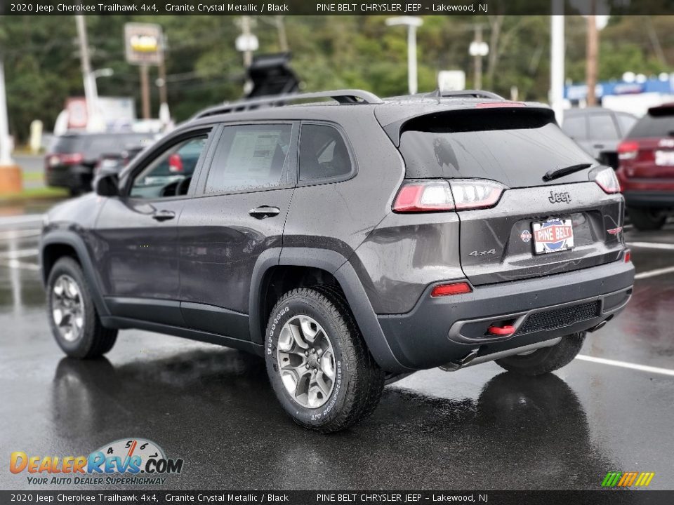 2020 Jeep Cherokee Trailhawk 4x4 Granite Crystal Metallic / Black Photo #6
