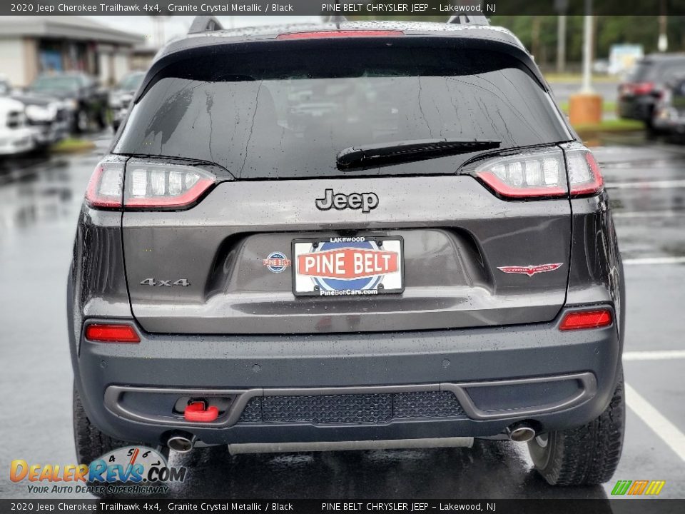 2020 Jeep Cherokee Trailhawk 4x4 Granite Crystal Metallic / Black Photo #7
