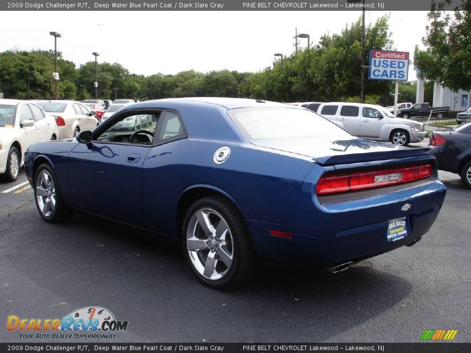 2009 Dodge Challenger R/T Deep Water Blue Pearl Coat / Dark Slate Gray Photo #4