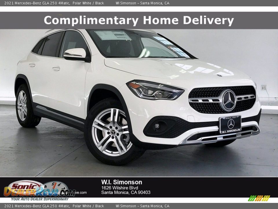2021 Mercedes-Benz GLA 250 4Matic Polar White / Black Photo #1