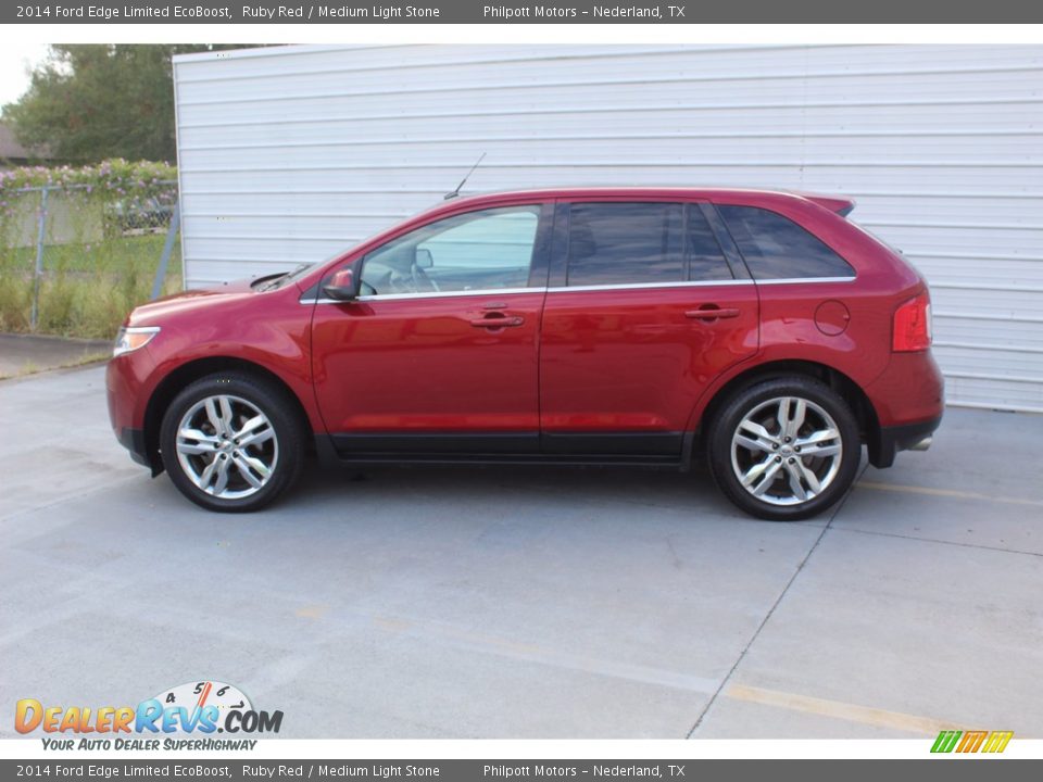 Ruby Red 2014 Ford Edge Limited EcoBoost Photo #7