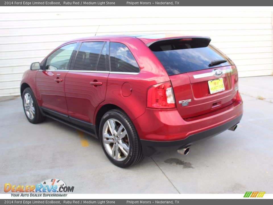 Ruby Red 2014 Ford Edge Limited EcoBoost Photo #8