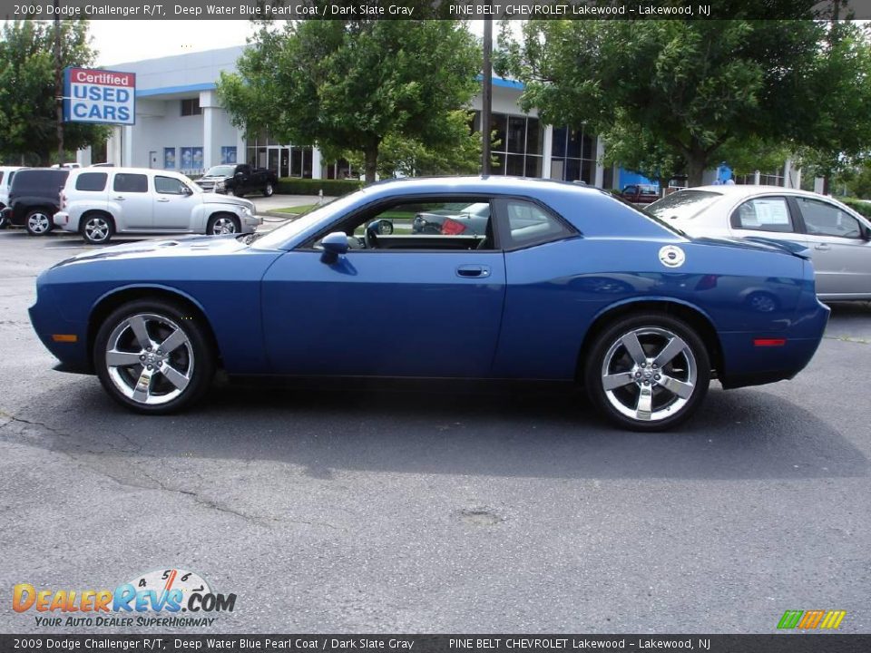 2009 Dodge Challenger R/T Deep Water Blue Pearl Coat / Dark Slate Gray Photo #5