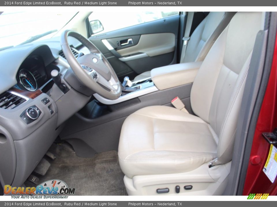Front Seat of 2014 Ford Edge Limited EcoBoost Photo #15