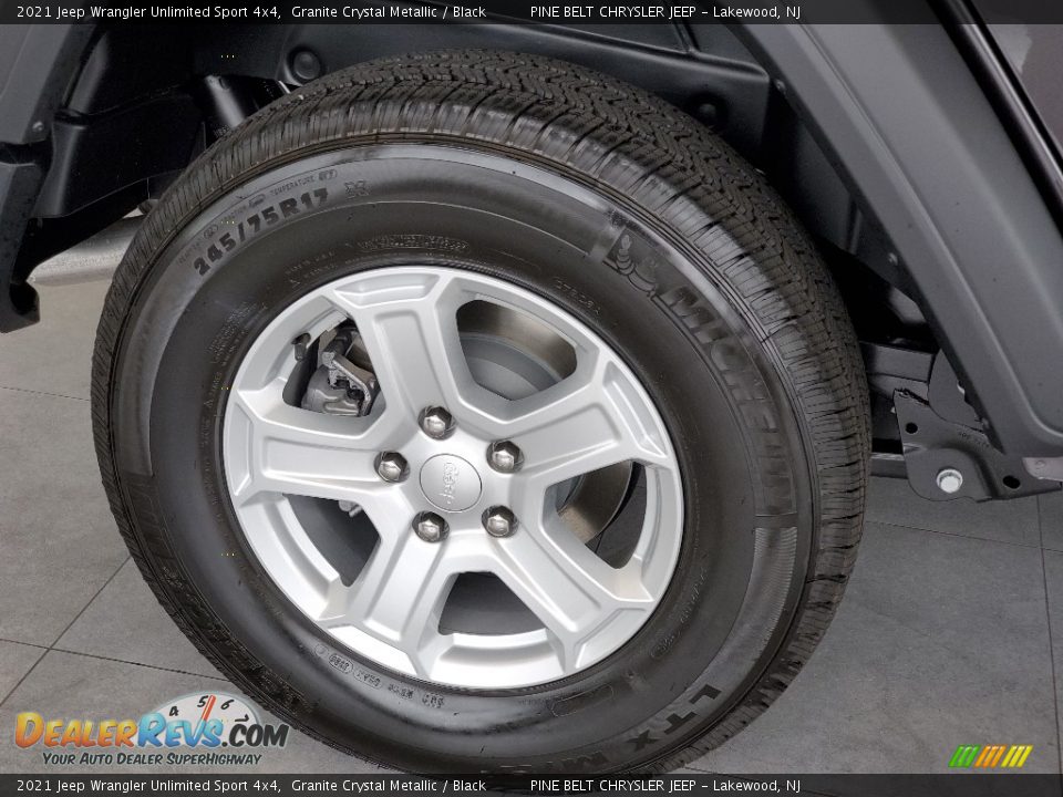 2021 Jeep Wrangler Unlimited Sport 4x4 Granite Crystal Metallic / Black Photo #6