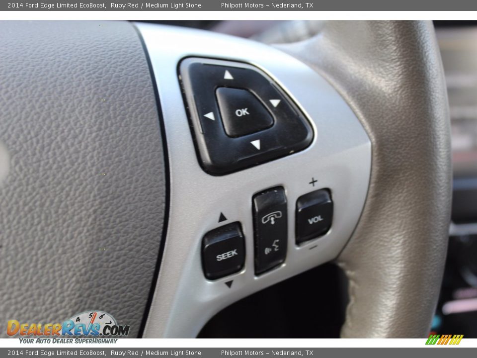 2014 Ford Edge Limited EcoBoost Steering Wheel Photo #17