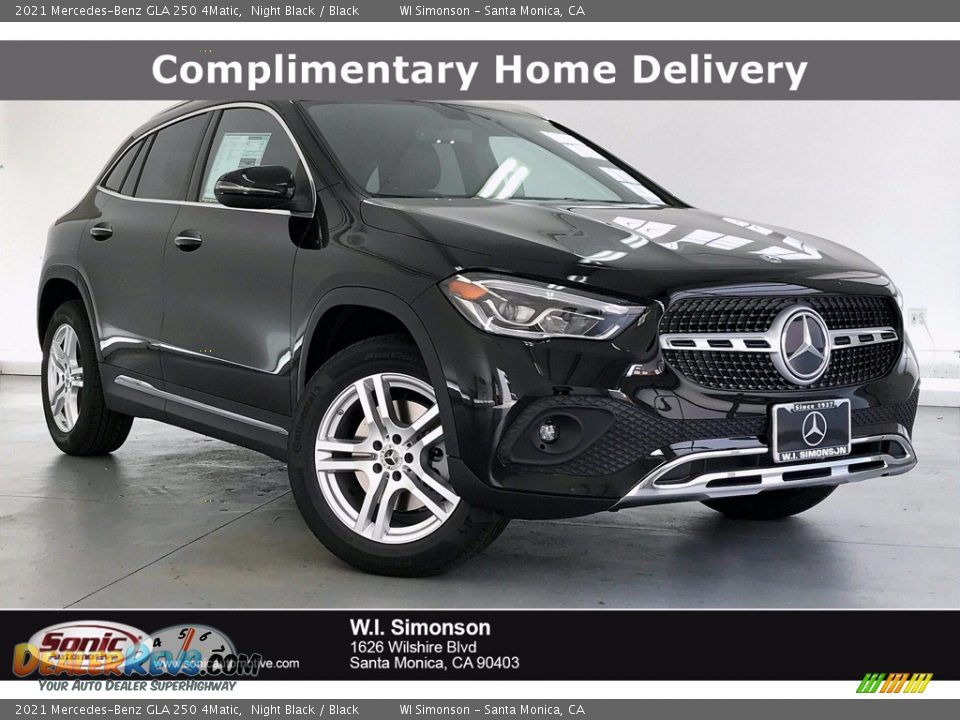 2021 Mercedes-Benz GLA 250 4Matic Night Black / Black Photo #1