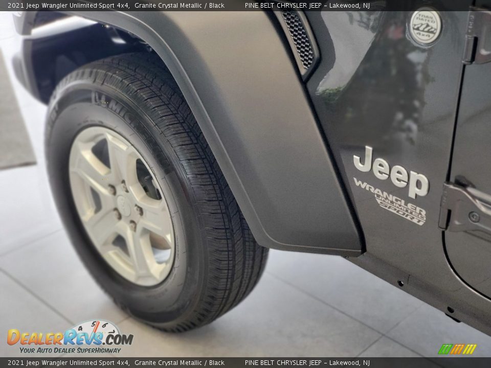 2021 Jeep Wrangler Unlimited Sport 4x4 Granite Crystal Metallic / Black Photo #10