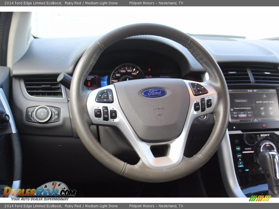 2014 Ford Edge Limited EcoBoost Steering Wheel Photo #26