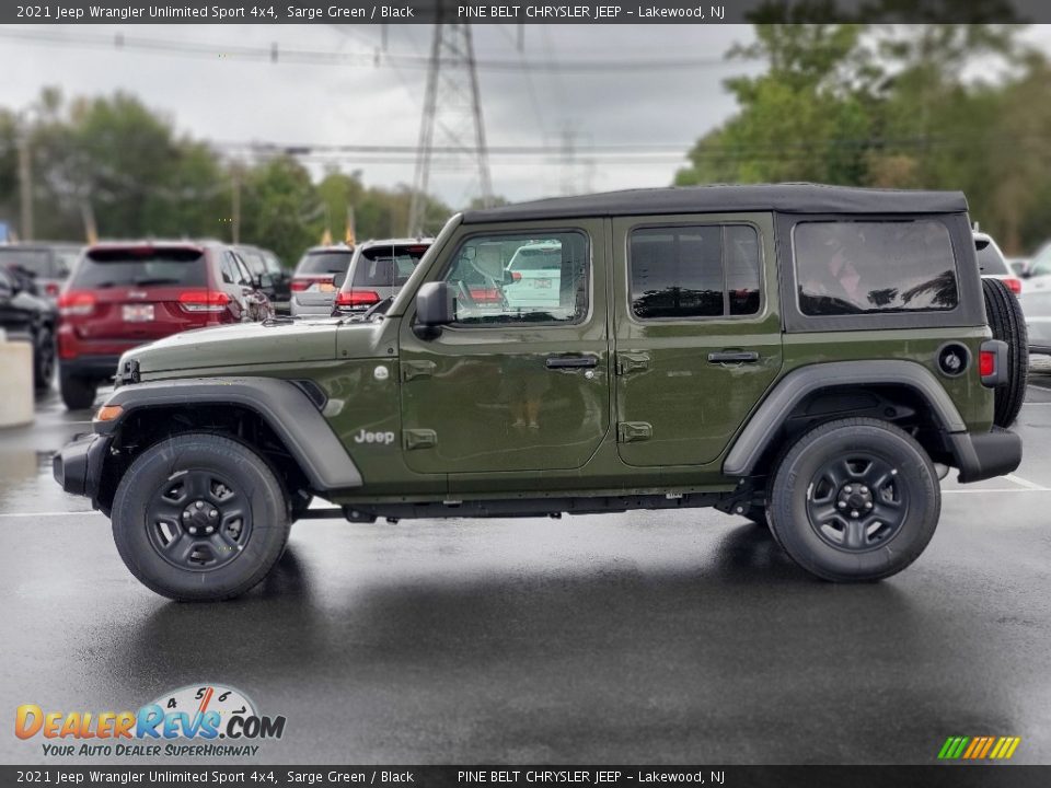 Sarge Green 2021 Jeep Wrangler Unlimited Sport 4x4 Photo #4