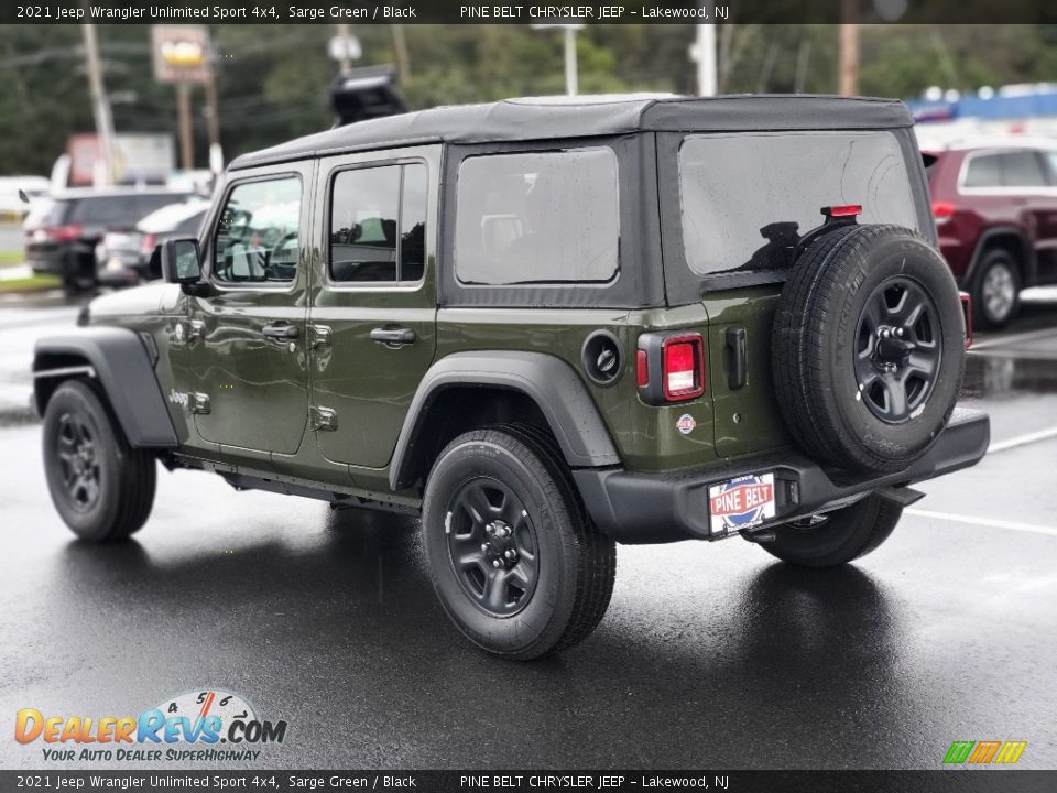 2021 Jeep Wrangler Unlimited Sport 4x4 Sarge Green / Black Photo #6