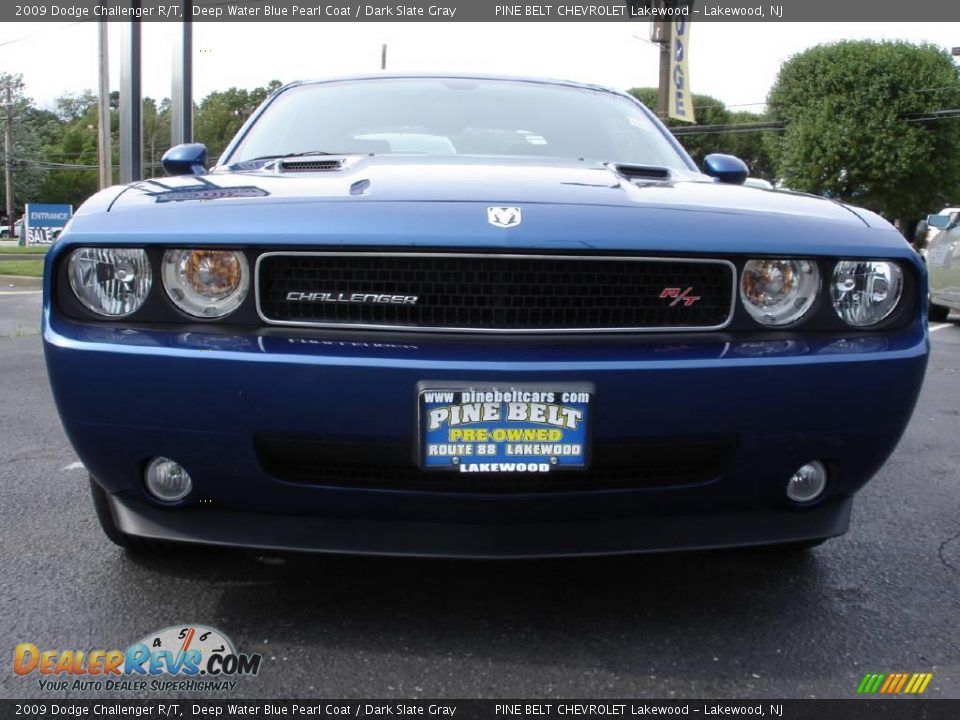 2009 Dodge Challenger R/T Deep Water Blue Pearl Coat / Dark Slate Gray Photo #8