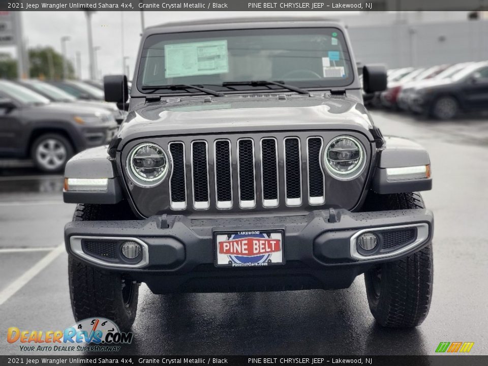 2021 Jeep Wrangler Unlimited Sahara 4x4 Granite Crystal Metallic / Black Photo #3