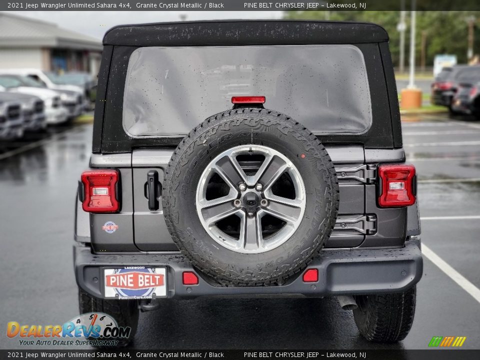 2021 Jeep Wrangler Unlimited Sahara 4x4 Granite Crystal Metallic / Black Photo #7
