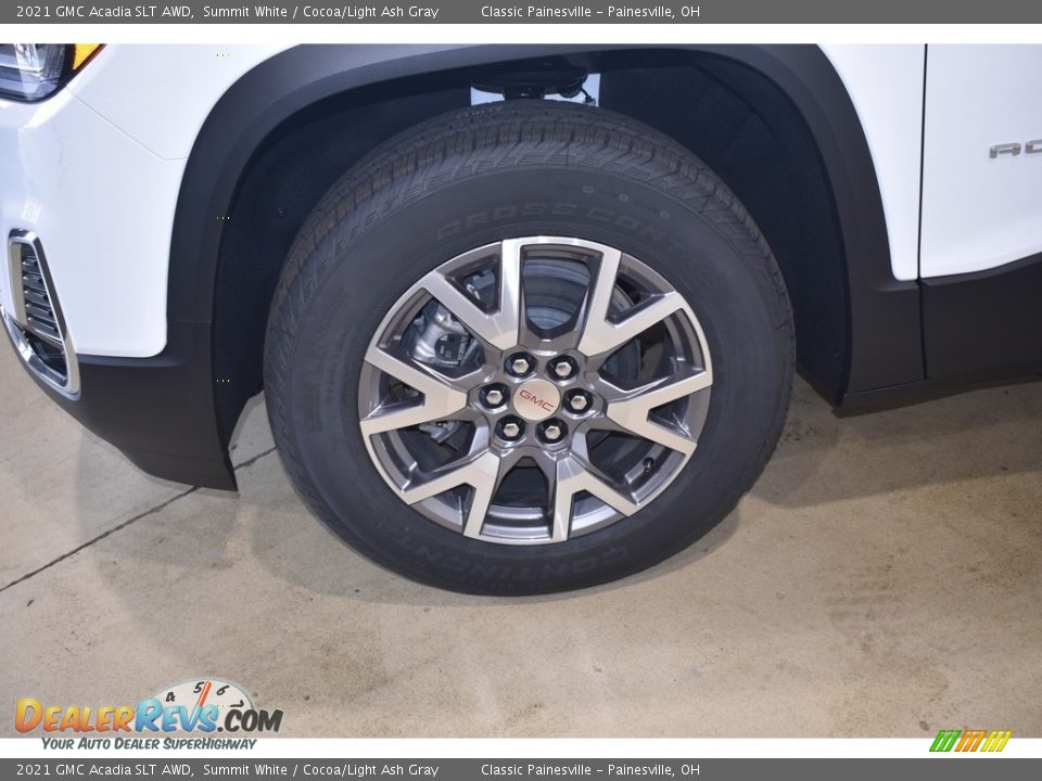 2021 GMC Acadia SLT AWD Summit White / Cocoa/Light Ash Gray Photo #5