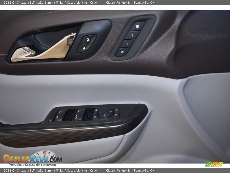 2021 GMC Acadia SLT AWD Summit White / Cocoa/Light Ash Gray Photo #9