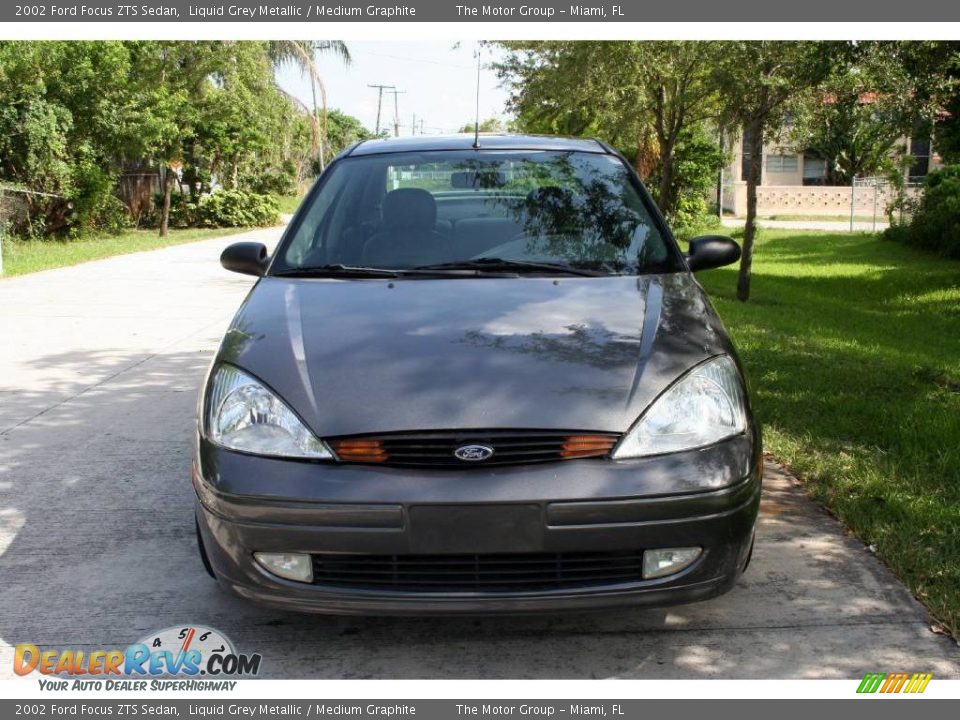 2002 Ford Focus ZTS Sedan Liquid Grey Metallic / Medium Graphite Photo #21