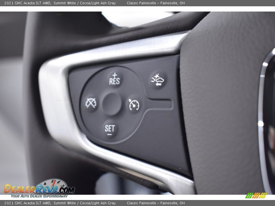 2021 GMC Acadia SLT AWD Summit White / Cocoa/Light Ash Gray Photo #13